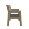 Carregue o modelo 3D no visualizador da Galeria, Wooden children’s chair 1-4 years - denim drift