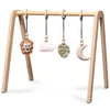 Wooden baby gym, play arch, solid wood - toddie.com