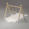 Load image into Gallery viewer, Wooden baby gym, White, without hangers (sold separately) - toddie.com