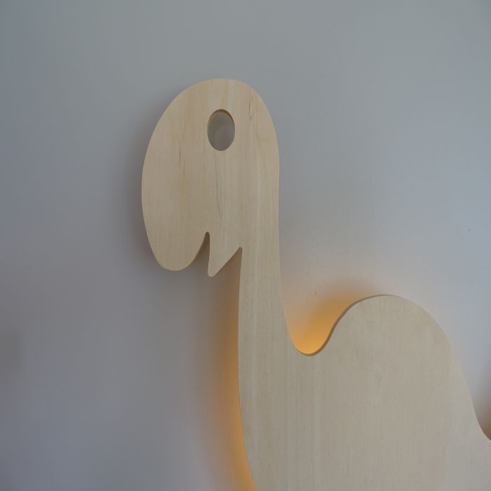 Wooden children’s room wall lamp | Dino - plywood - toddie.com