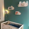 White, wooden children’s room cloud wall shelf | Cloud - toddie.com