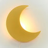 Load image into Gallery viewer, Wooden children’s room wall lamp | Moon - yellow - toddie.com