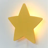 Wooden children’s room wall lamp | Star - yellow - toddie.com