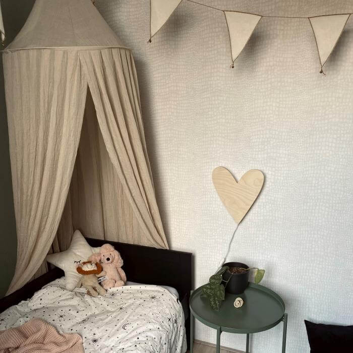 Wooden children’s room wall lamp | Heart - toddie.com