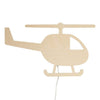 Wooden children’s room wall lamp | Helicopter - toddie.com