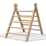 Wooden climbing frame | Pikler triangle foldable - natural