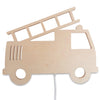 Load image into Gallery viewer, Wooden children’s room wall lamp | Fire engine - toddie.com