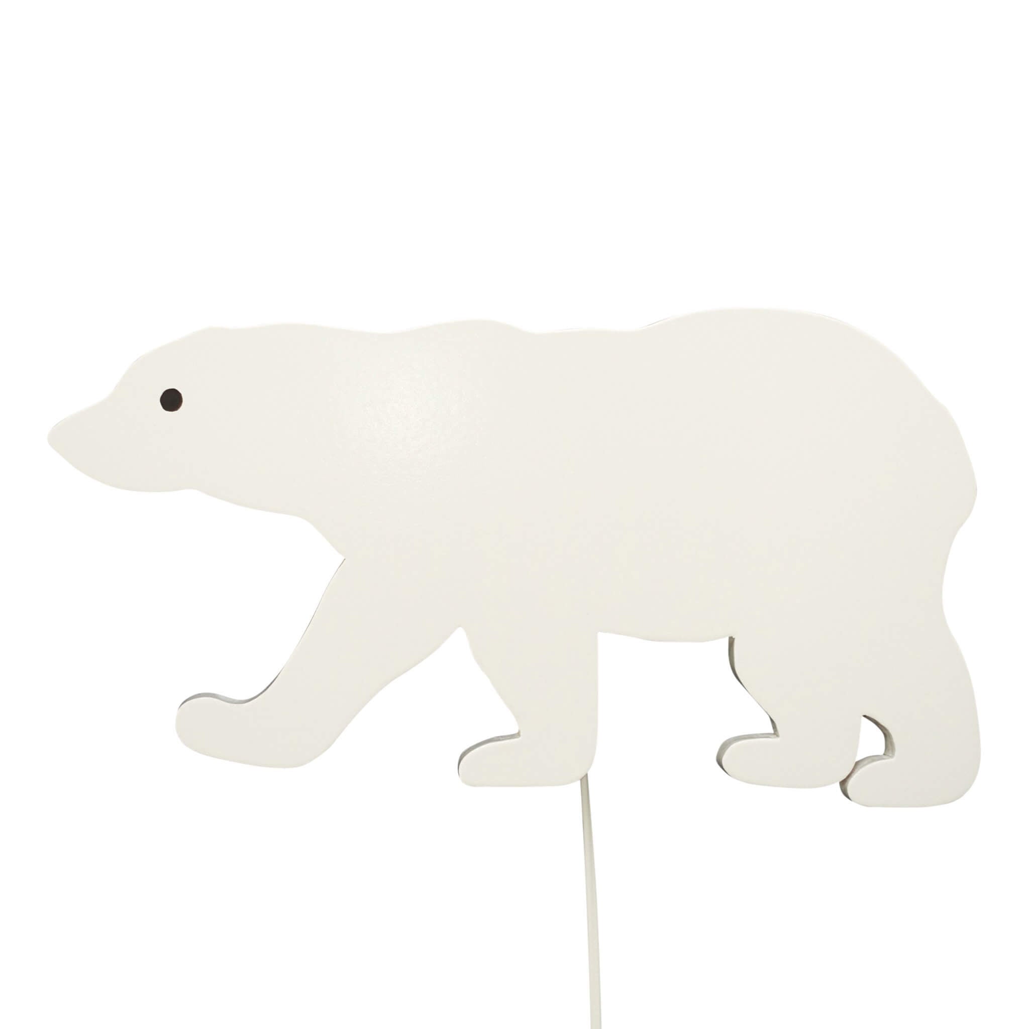 Wooden children’s room wall lamp | Polar bear - toddie.com