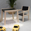 Little wooden children’s furniture set, 1-3 years | Black | table + 2 chairs - toddie.com