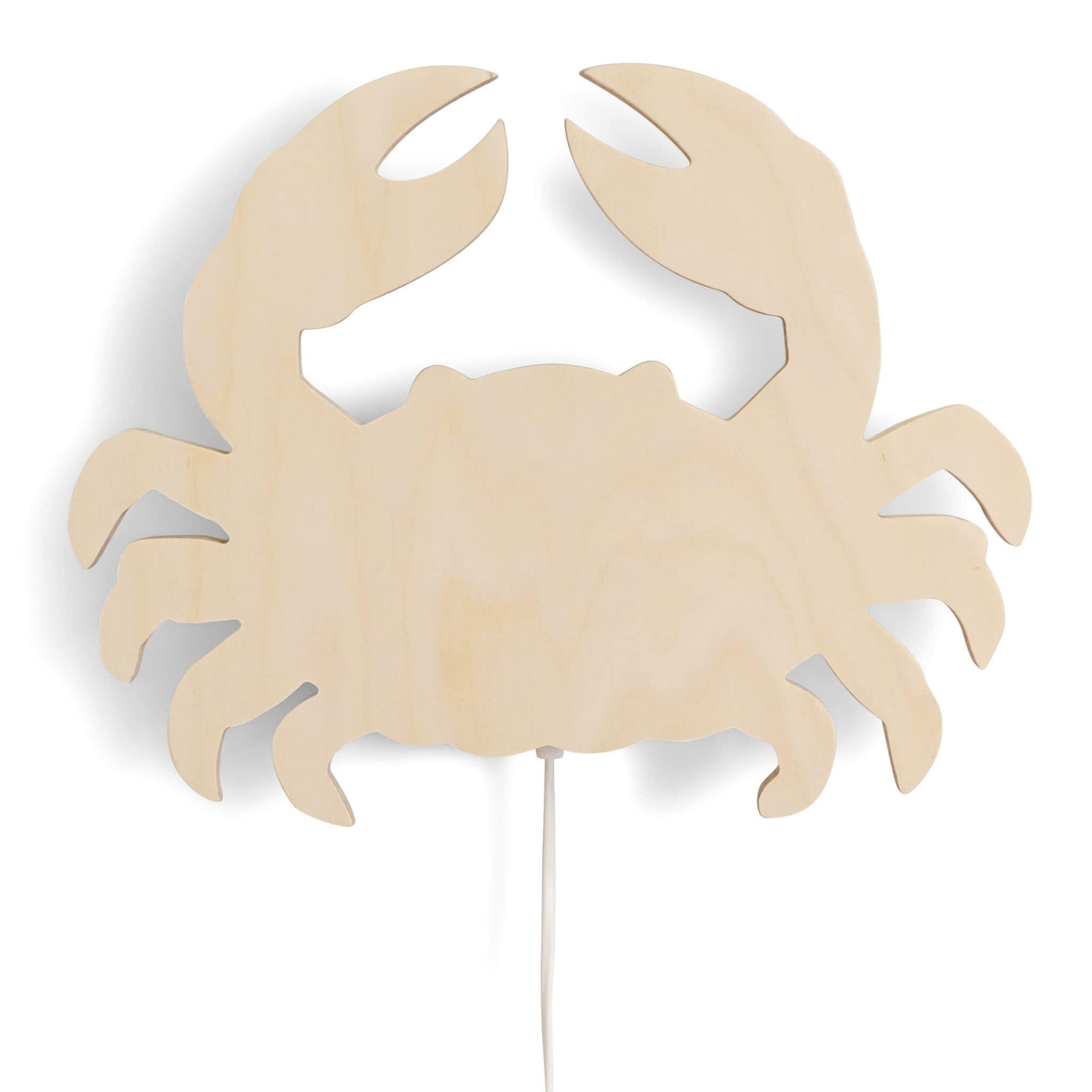 Wooden children’s room wall lamp | Crab, plywood - toddie.com
