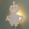 Załaduj obraz do przeglądarki galerii, Wooden children’s room wall lamp | Robot - toddie.com