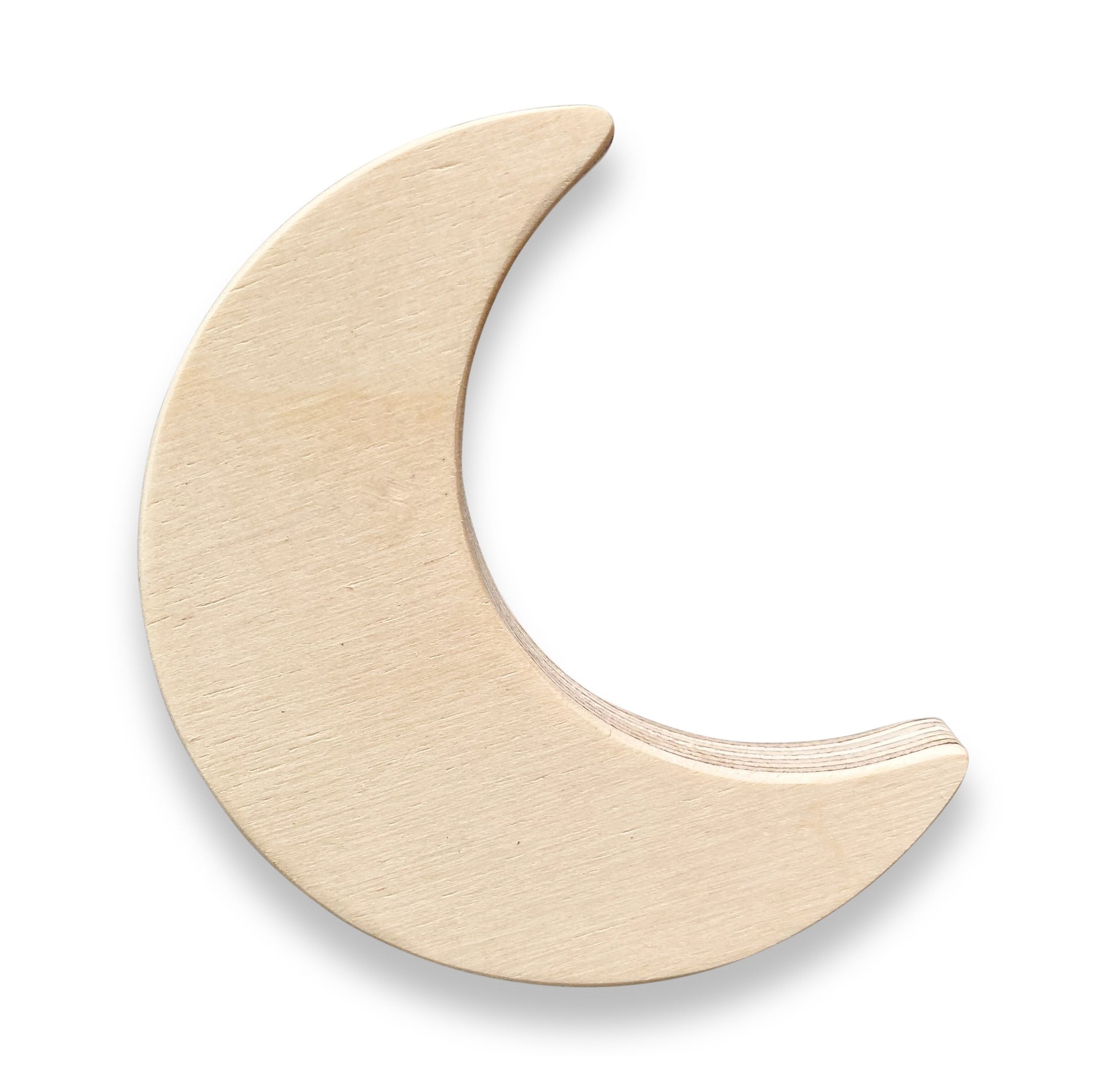 Wooden wall hooks children's room | Moon and flower - natural