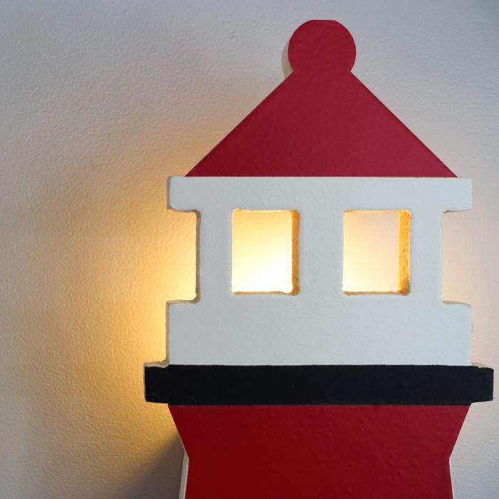 Wooden wall lamp lighthouse | Lighthouse - toddie.com