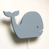 Load image into Gallery viewer, Wooden children’s room wall lamp | Whale, denim drift - toddie.com