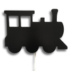 Załaduj obraz do przeglądarki galerii, Wooden children’s room wall lamp | Train - Locomotive Black - toddie.com