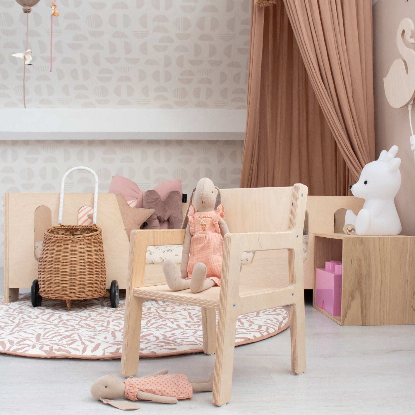 Wooden children’s chair, 1-3 years | Natural - toddie.com