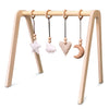 Załaduj obraz do przeglądarki galerii, Wooden baby gym, with natural hangers - toddie.com