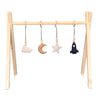 Załaduj obraz do przeglądarki galerii, Wooden baby gym, with space felt hangers - toddie.com