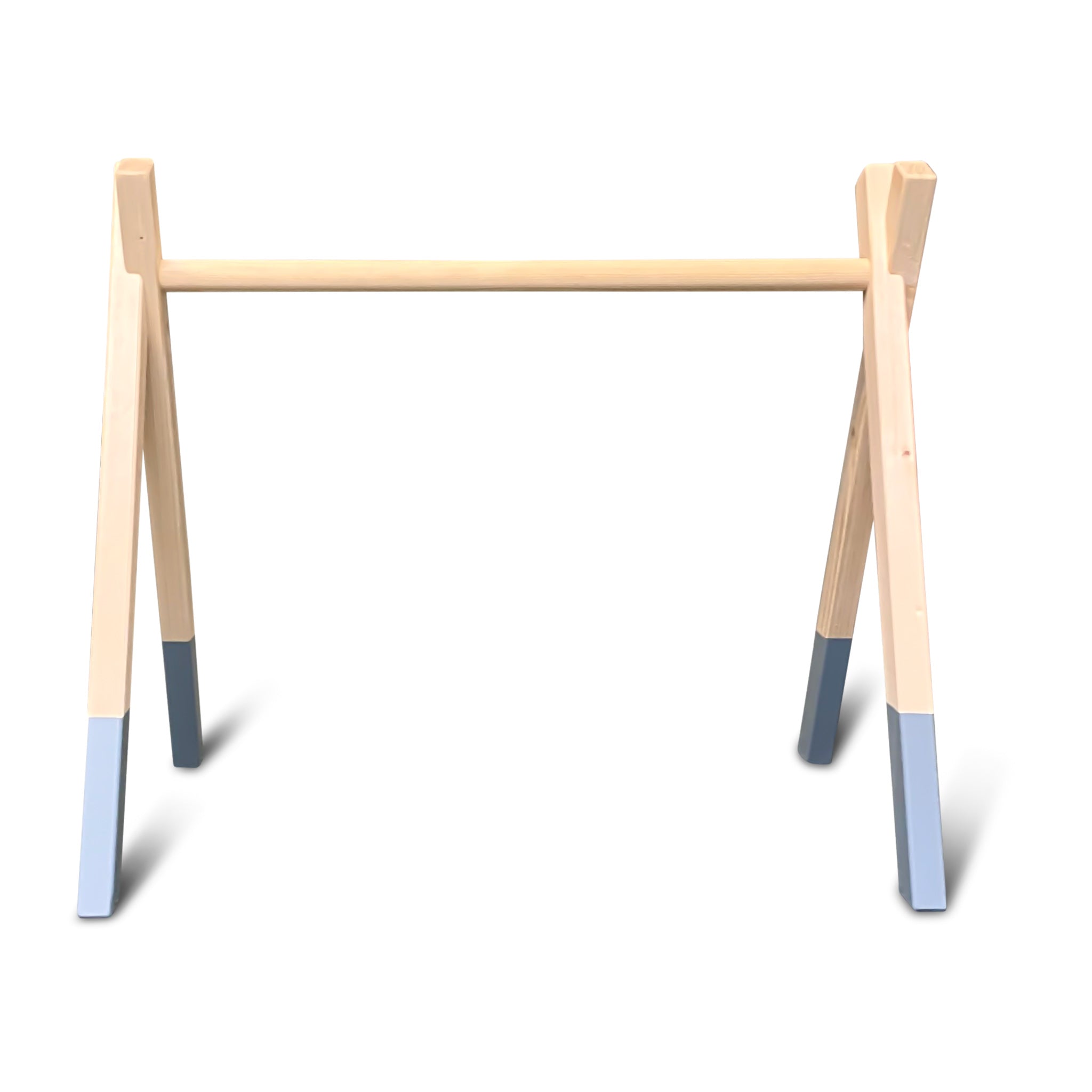 Wooden baby gym, Denim Drift, without hangers (sold separately) - toddie.com