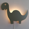 Wooden children’s room wall lamp | Dino - Green - toddie.com