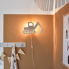 Wooden children’s room wall lamp | Excavator - toddie.com