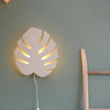 Załaduj obraz do przeglądarki galerii, Wooden children’s room wall lamp | Monstera leaf - toddie.com