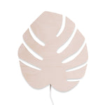 Wooden wall lamp children's room | Monstera leaf - natural