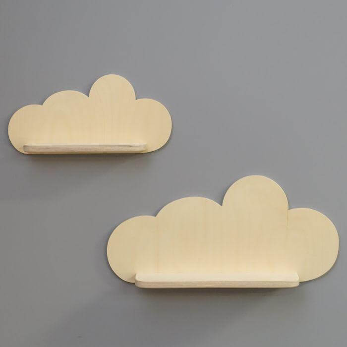 Wooden children’s room cloud wall shelf | Cloud - toddie.com