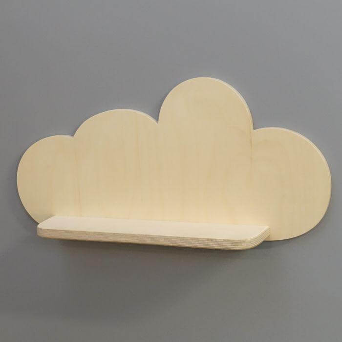 Wooden children’s room cloud wall shelf | Cloud - toddie.com