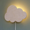 Load image into Gallery viewer, Wooden children’s room wall lamp | Cloud - Plywood - toddie.com