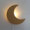 Load image into Gallery viewer, Wooden children’s room wall lamp | Moon - Spiced honey - toddie.com