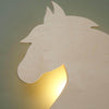 Załaduj obraz do przeglądarki galerii, Wooden children’s room wall lamp | Horse - plywood - toddie.com