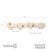 Load image into Gallery viewer, Children&#39;s room wooden coat rack | Nature - natural