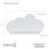 Load image into Gallery viewer, Wooden children’s room cloud wall shelf | Wolkie - wit