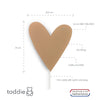 Wooden children’s room wall lamp | Heart, Spiced Honey - toddie.com
