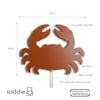 Załaduj obraz do przeglądarki galerii, Wooden children’s room wall lamp | Crab, brick red - toddie.com