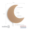 Load image into Gallery viewer, Wooden children’s room wall lamp | Moon - Spiced honey - toddie.com