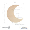 Wooden children’s room wall lamp | Moon - Plywood - toddie.com