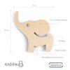 Wooden children’s room wall lamp | Elephant, plywood - toddie.com
