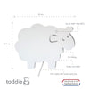 Cargar imagen en el visor de la Galería, Wooden children’s room wall lamp | Sheep - toddie.com