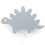 Wooden wall lamp children's room | Stegosaurus - Denim drift