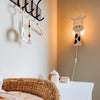 Załaduj obraz do przeglądarki galerii, Wooden children’s room wall lamp | Giraffe - plywood - toddie.com