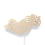 Wooden wall lamp children's room | Racing car, Formula 1 - natural