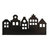 Load image into Gallery viewer, Black, wooden wall shelves, Set of 2 pcs | Canal-side houses - toddie.com