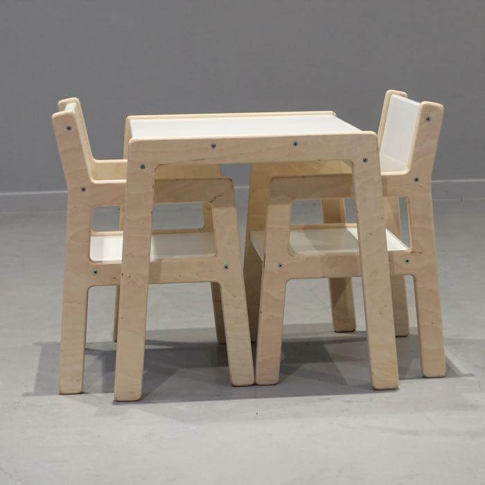 Wooden children’s table, 1-3 years | White - toddie.com