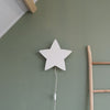 Załaduj obraz do przeglądarki galerii, Wooden children’s room wall lamp | Star - white - toddie.com