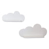 Cargar imagen en el visor de la Galería, White, wooden children’s room cloud wall shelf, Set of 2 pcs | Cloud - toddie.com