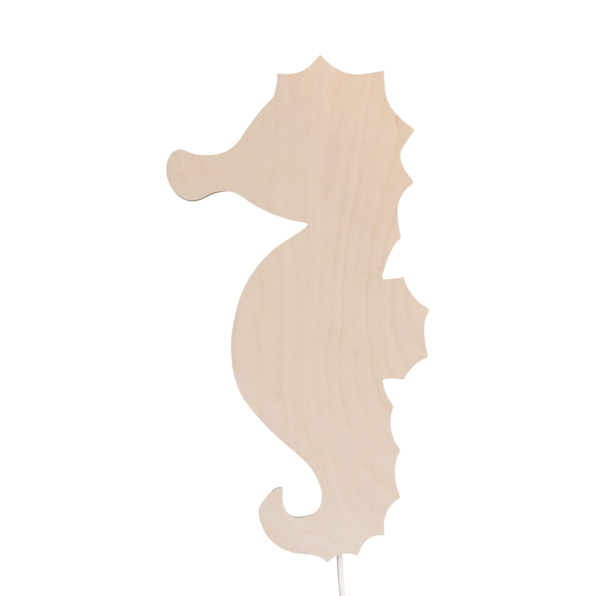 Wooden children’s room wall lamp | Seahorse - toddie.com